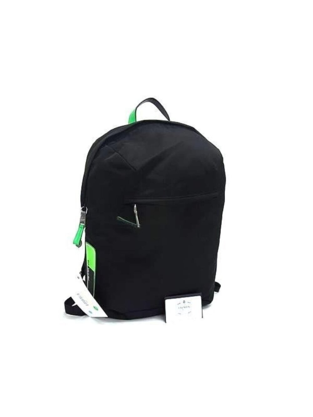 Prada Backpack Tessuto Black Green Nylon
